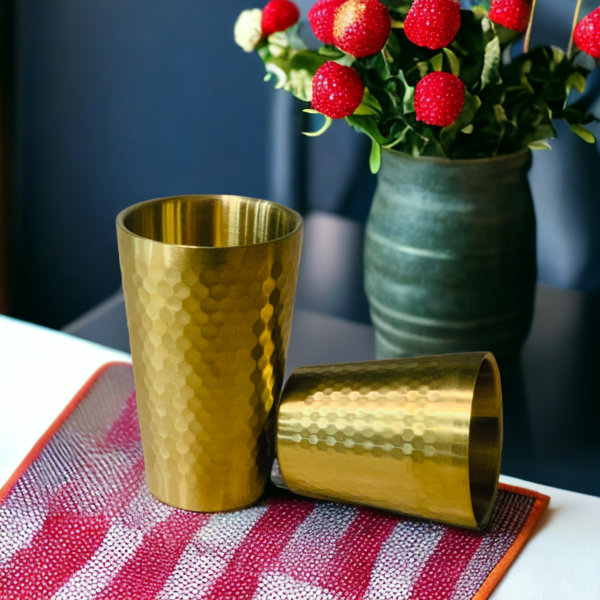 Stainless Steel Golden Cup 450 ML. - Image 4
