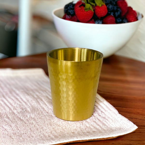Stainless Steel Golden Cup 350 ML. - Image 2