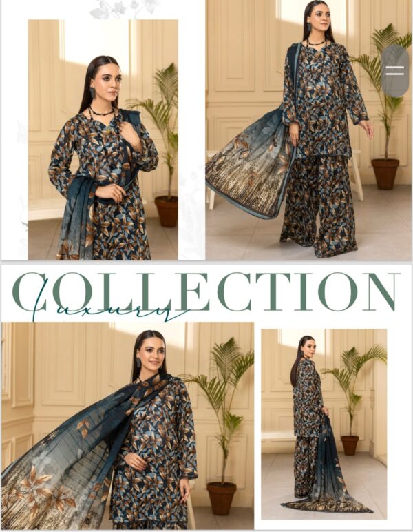 SUB RANG BY PALWASHA VOL 01 BY AREEBA ARTS UNSTITCHED 3PC SUIT NEW COLLECTION 2025 - Image 10