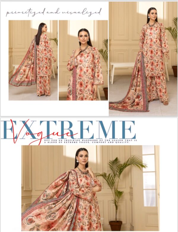 SUB RANG BY PALWASHA VOL 01 BY AREEBA ARTS UNSTITCHED 3PC SUIT NEW COLLECTION 2025 - Image 6