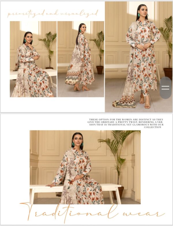 SUB RANG BY PALWASHA VOL 01 BY AREEBA ARTS UNSTITCHED 3PC SUIT NEW COLLECTION 2025 - Image 3