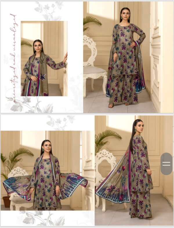 SUB RANG BY PALWASHA VOL 01 BY AREEBA ARTS UNSTITCHED 3PC SUIT NEW COLLECTION 2025 - Image 11