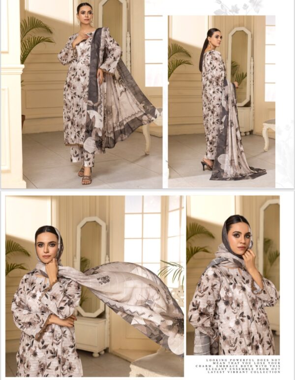 SUB RANG BY PALWASHA VOL 01 BY AREEBA ARTS UNSTITCHED 3PC SUIT NEW COLLECTION 2025 - Image 8