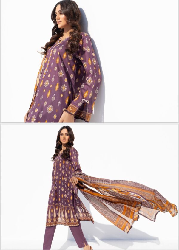 SALINA BY BRAND'S LOVER VOL # 6 UNSTITCHED LAWN 3PC SUIT NEW COLLECTION 2025 - Image 9