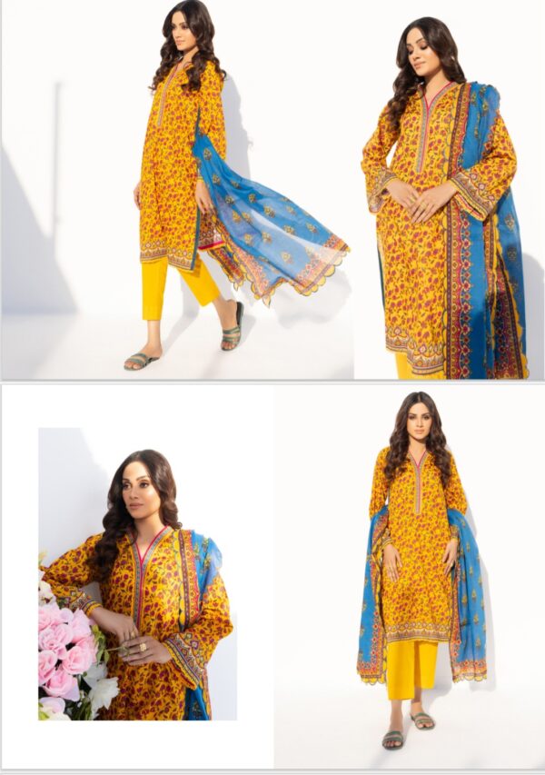 SALINA BY BRAND'S LOVER VOL # 6 UNSTITCHED LAWN 3PC SUIT NEW COLLECTION 2025 - Image 5