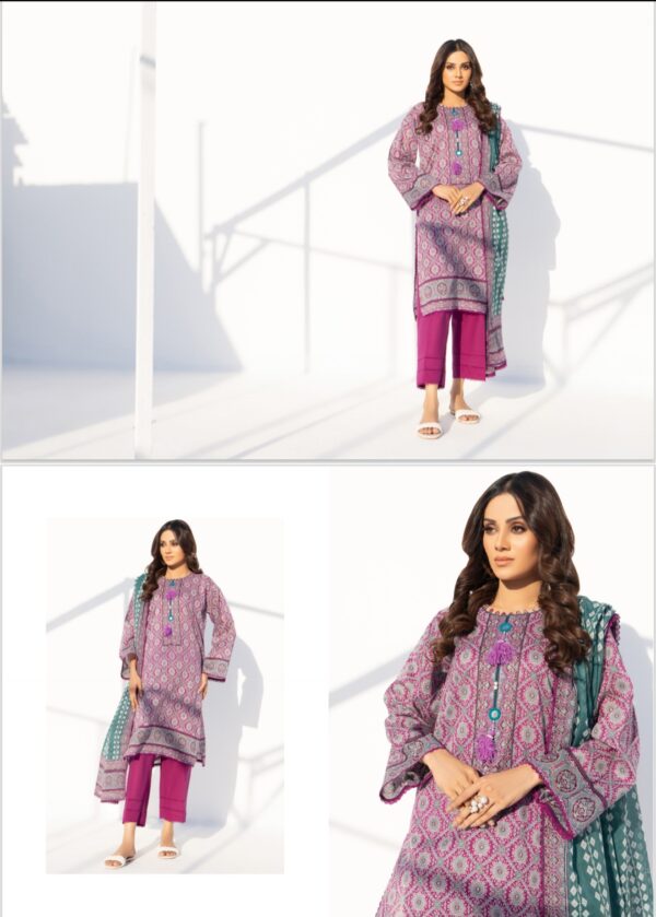 SALINA BY BRAND'S LOVER VOL # 6 UNSTITCHED LAWN 3PC SUIT NEW COLLECTION 2025 - Image 7