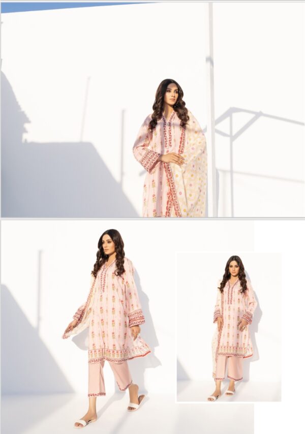 SALINA BY BRAND'S LOVER VOL # 6 UNSTITCHED LAWN 3PC SUIT NEW COLLECTION 2025 - Image 11