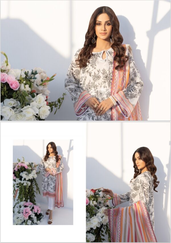 SALINA BY BRAND'S LOVER VOL # 6 UNSTITCHED LAWN 3PC SUIT NEW COLLECTION 2025 - Image 12