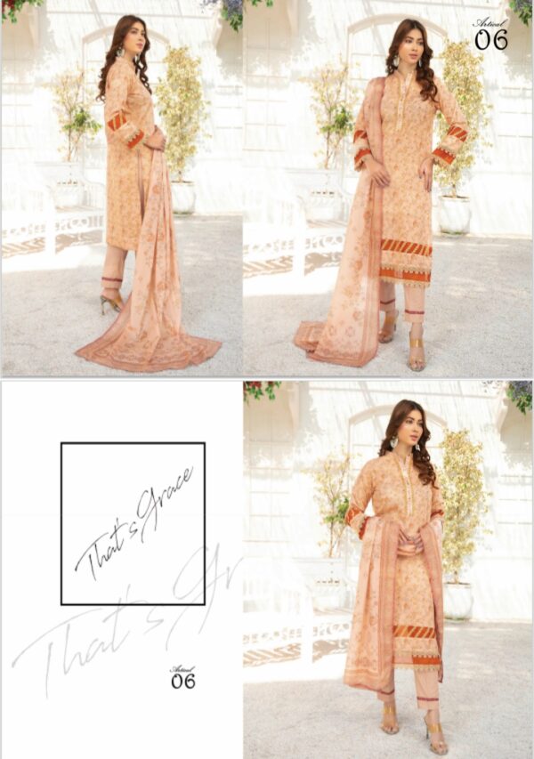 CHASHNI BY BME VOL 1361 UNSTITCHED LAWN 3 PC SUIT NEW COLLECTION 2025 - Image 10