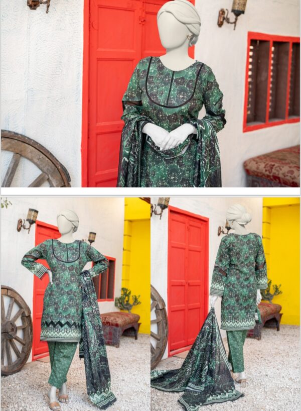HAYA CITY TEXTILE BY BRAND'S LOVER UNSTITCHED LAWN 3PC SUIT NEW COLLECTION 2025 - Image 8