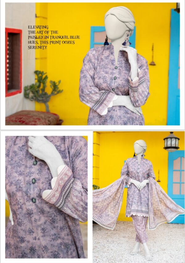 HAYA CITY TEXTILE BY BRAND'S LOVER UNSTITCHED LAWN 3PC SUIT NEW COLLECTION 2025 - Image 12