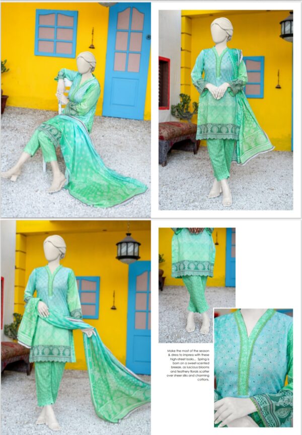 HAYA CITY TEXTILE BY BRAND'S LOVER UNSTITCHED LAWN 3PC SUIT NEW COLLECTION 2025 - Image 6