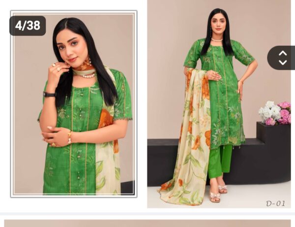 ISHIQ MURSHAD BY RANG RAIZ UNSTITCHED 3PC LAWN SUIT NEW COLLECTION 2025 - Image 2
