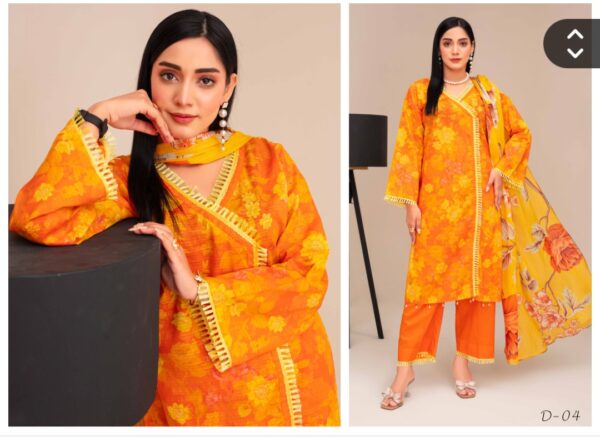 ISHIQ MURSHAD BY RANG RAIZ UNSTITCHED 3PC LAWN SUIT NEW COLLECTION 2025 - Image 5