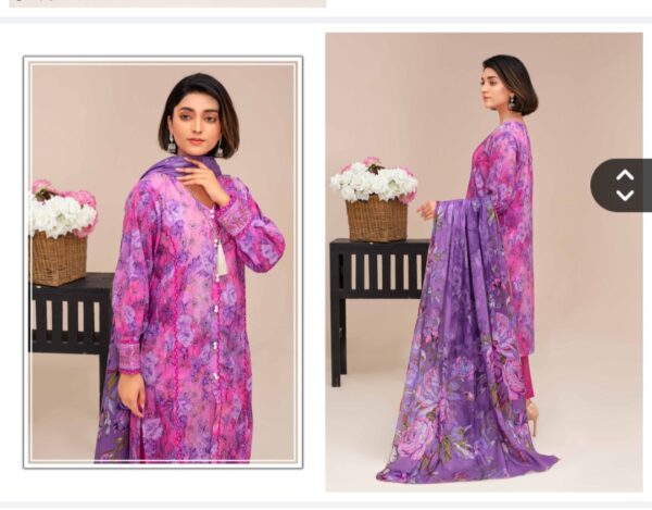 ISHIQ MURSHAD BY RANG RAIZ UNSTITCHED 3PC LAWN SUIT NEW COLLECTION 2025 - Image 6