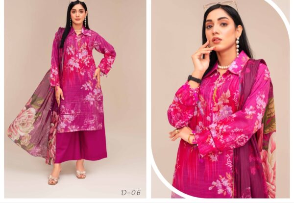 ISHIQ MURSHAD BY RANG RAIZ UNSTITCHED 3PC LAWN SUIT NEW COLLECTION 2025 - Image 7