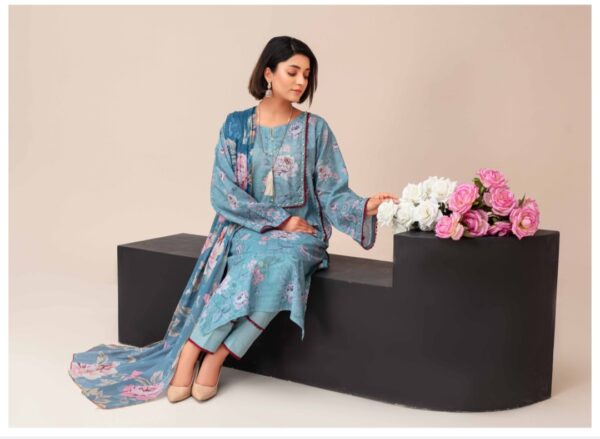 ISHIQ MURSHAD BY RANG RAIZ UNSTITCHED 3PC LAWN SUIT NEW COLLECTION 2025 - Image 8