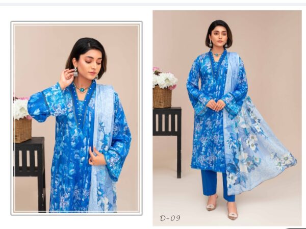 ISHIQ MURSHAD BY RANG RAIZ UNSTITCHED 3PC LAWN SUIT NEW COLLECTION 2025 - Image 10