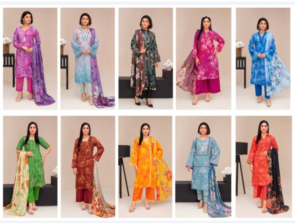ISHIQ MURSHAD BY RANG RAIZ UNSTITCHED 3PC LAWN SUIT NEW COLLECTION 2025
