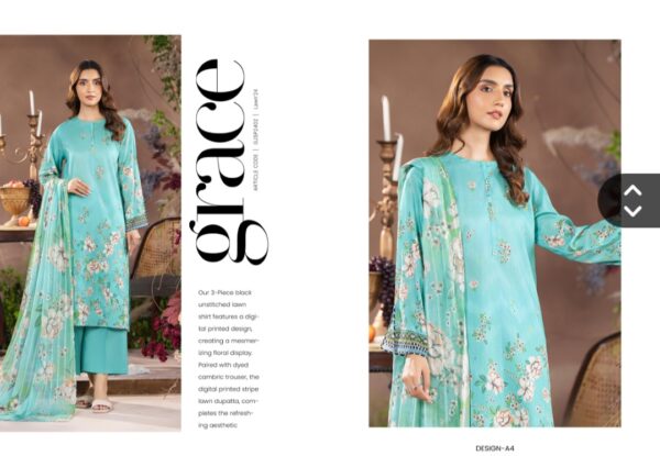 SOPHIA BY GULL JEE VOL 2 UNSTITCHED LAWN 3 PC SUIT BY BRANDS LOVER NEW COLLECTION 2025 - Image 6