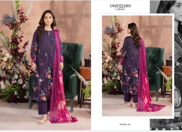 SOPHIA BY GULL JEE VOL 2 UNSTITCHED LAWN 3 PC SUIT BY BRANDS LOVER NEW COLLECTION 2025 - Image 7