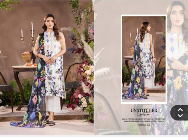 SOPHIA BY GULL JEE VOL 2 UNSTITCHED LAWN 3 PC SUIT BY BRANDS LOVER NEW COLLECTION 2025 - Image 8