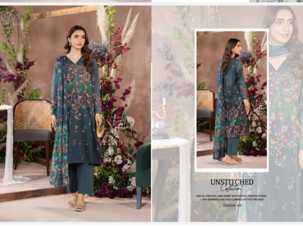 SOPHIA BY GULL JEE VOL 2 UNSTITCHED LAWN 3 PC SUIT BY BRANDS LOVER NEW COLLECTION 2025 - Image 11