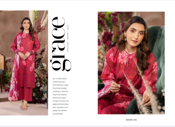 SOPHIA BY GULL JEE VOL 2 UNSTITCHED LAWN 3 PC SUIT BY BRANDS LOVER NEW COLLECTION 2025 - Image 12