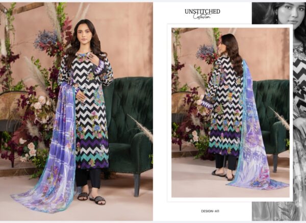 SOPHIA BY GULL JEE VOL 2 UNSTITCHED LAWN 3 PC SUIT BY BRANDS LOVER NEW COLLECTION 2025 - Image 13