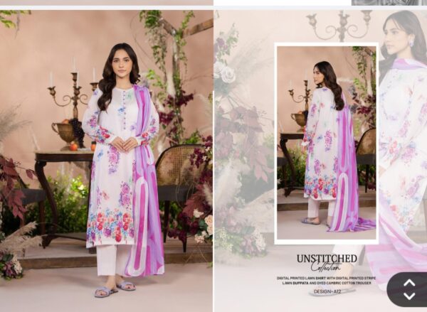 SOPHIA BY GULL JEE VOL 2 UNSTITCHED LAWN 3 PC SUIT BY BRANDS LOVER NEW COLLECTION 2025 - Image 14