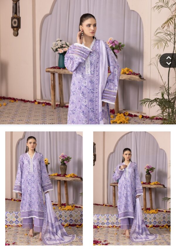 SALINA PRINTED LAWN VOL 9 BY BRANDS LOVER 3 PC UNSTITCHED LAWN SUIT NEW COLLECTION 2025 - Image 4