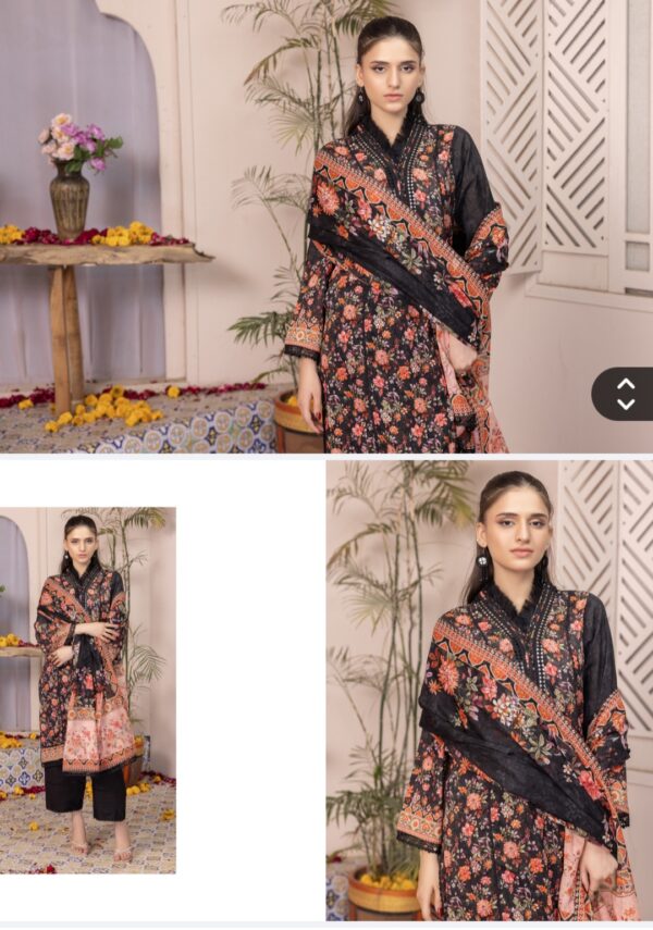 SALINA PRINTED LAWN VOL 9 BY BRANDS LOVER 3 PC UNSTITCHED LAWN SUIT NEW COLLECTION 2025 - Image 6