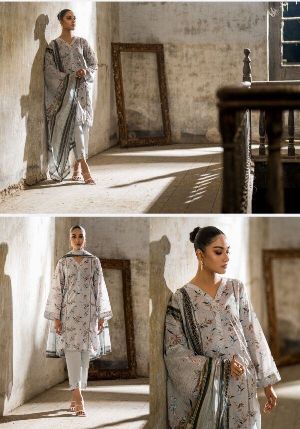 SALINA PRINTED LAWN VOL 9 BY BRANDS LOVER 3 PC UNSTITCHED LAWN SUIT NEW COLLECTION 2025 - Image 7