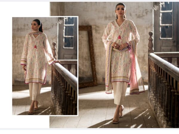 SALINA PRINTED LAWN VOL 9 BY BRANDS LOVER 3 PC UNSTITCHED LAWN SUIT NEW COLLECTION 2025 - Image 11