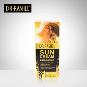 DR.RASHEL Sun cream SPF 75 Anti-Aging Sunscreen Lotion Gold Collagen, 80 g