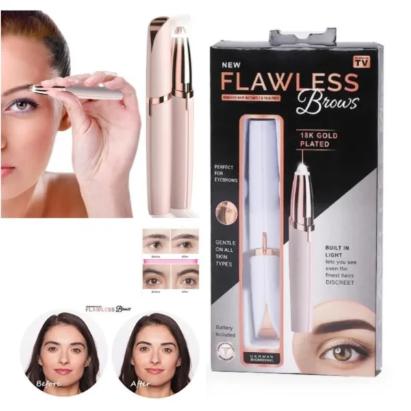 New Flawless Eyebrow Sharper, Eyebrows Remover, Razor, Shaver, Electric Facial Hair Remover. - Image 2