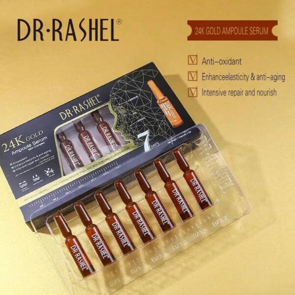 Dr.Rashel Skin Care 24K Gold Ampoule face Serum 2 ml (7pcs). - Image 8