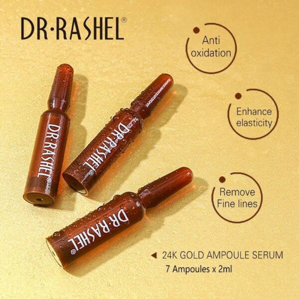 Dr.Rashel Skin Care 24K Gold Ampoule face Serum 2 ml (7pcs). - Image 7