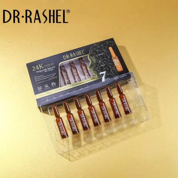 Dr.Rashel Skin Care 24K Gold Ampoule face Serum 2 ml (7pcs). - Image 3