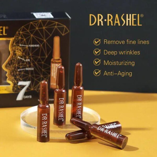 Dr.Rashel Skin Care 24K Gold Ampoule face Serum 2 ml (7pcs). - Image 5