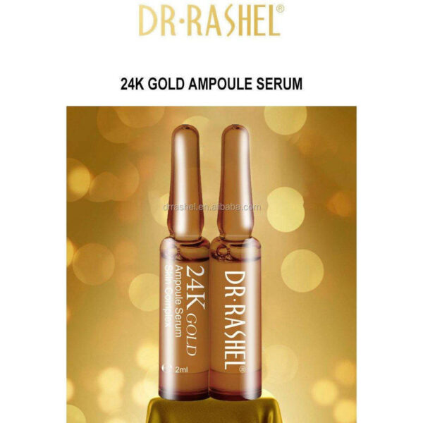 Dr.Rashel Skin Care 24K Gold Ampoule face Serum 2 ml (7pcs). - Image 2