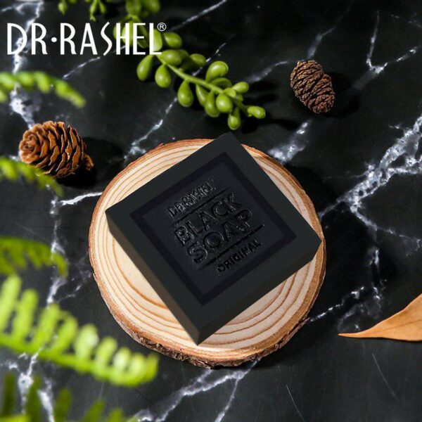 Dr.Rashel Collagen Charcoal Black Soap Deep Cleansing Facial Soap Tighten Pores, Acne & Oil Control, 100 g. - Image 3