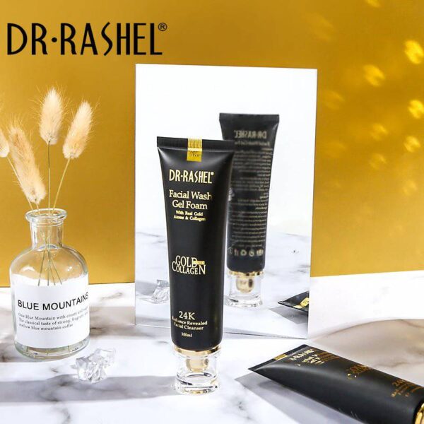 Dr.Rashel Facial wash Gel Foam with Real Gold Atoms & Collagen 100 ml. - Image 3
