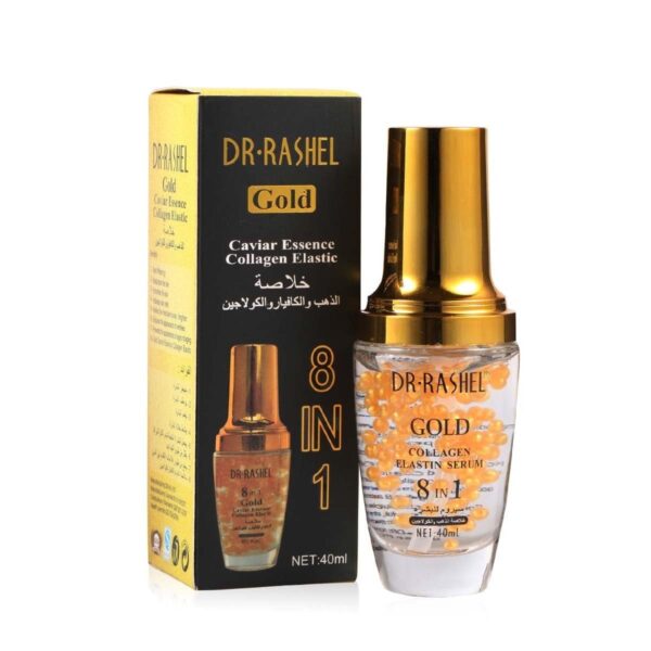 Dr.Rashel Gold Caviar Essence and Collagen Elastin Serum 8 in 1 Face Serum. - Image 5