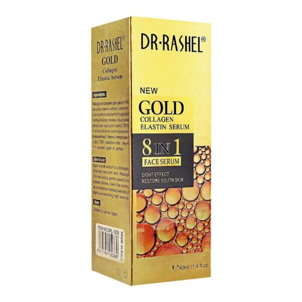 Dr.Rashel 8 in 1 Gold Collagen Elastin Face Serum, 40 ml.