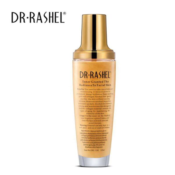 Dr.Rashel 24 K Gold Toner with Real Gold Atoms & Collagen 120 ml. - Image 2