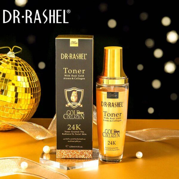 Dr.Rashel 24 K Gold Toner with Real Gold Atoms & Collagen 120 ml. - Image 7