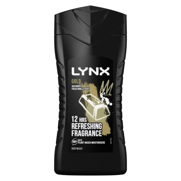 Lynx Gold Body Wash, Shower Gel For Men, 225 ml.