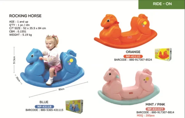Rocking Horse Seesaw - Blue,BZ:TM-4: - Image 2