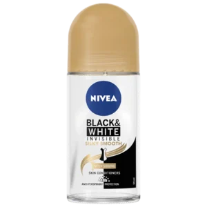 Nivea Black & White Silky Smooth Anti persipirant Deodorant Roll On, 50 ml.